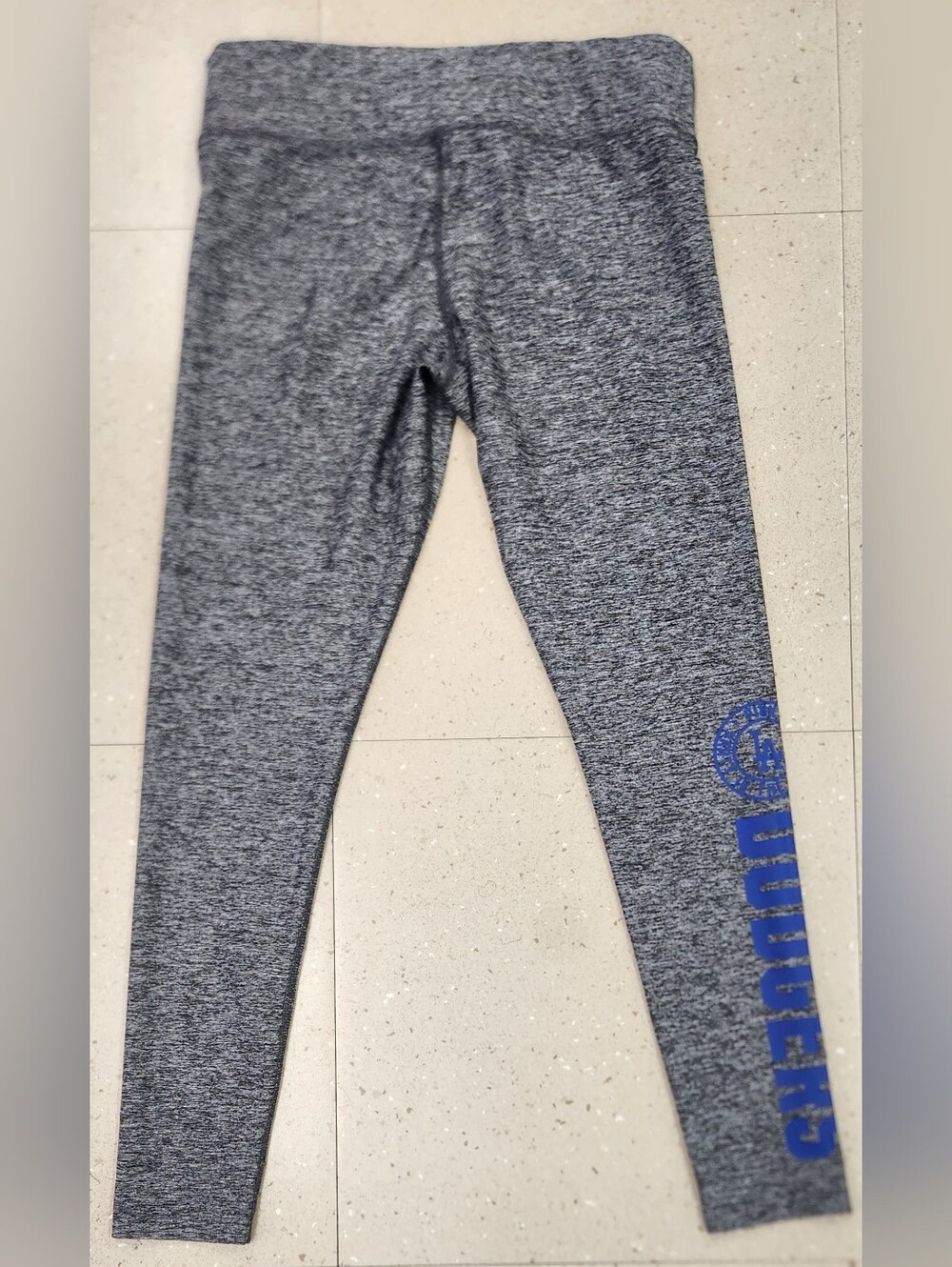 *LIKE NEW* Victoria's Secret PINK Los Angeles Dodgers Med Leggings Pants Tights - Picture 3 of 8